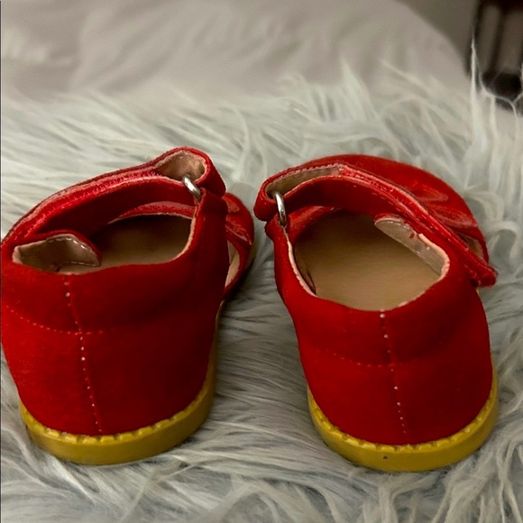 Livie & Luca Vibrant Red Suede Dress Shoes - Picture 3 of 3